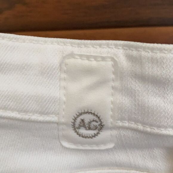 AG Adriano Goldschmied White The Club Well Fitted Flare Leg Jean Summer Coastal - Picture 9 of 12